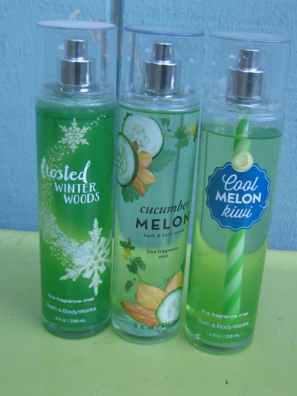 Three Bath & Body Works Sprays